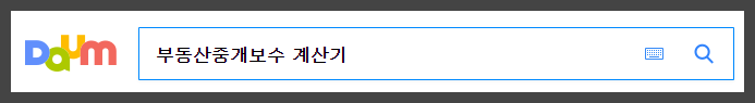 다음 포털 검색창