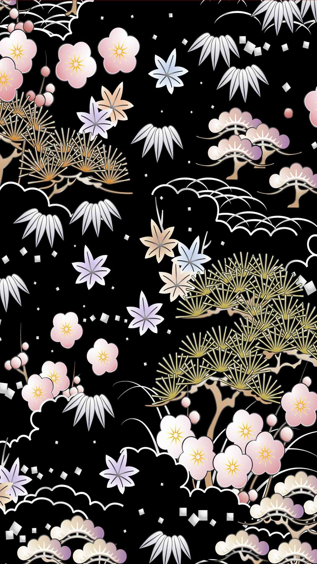 Flower pattern wallpaper