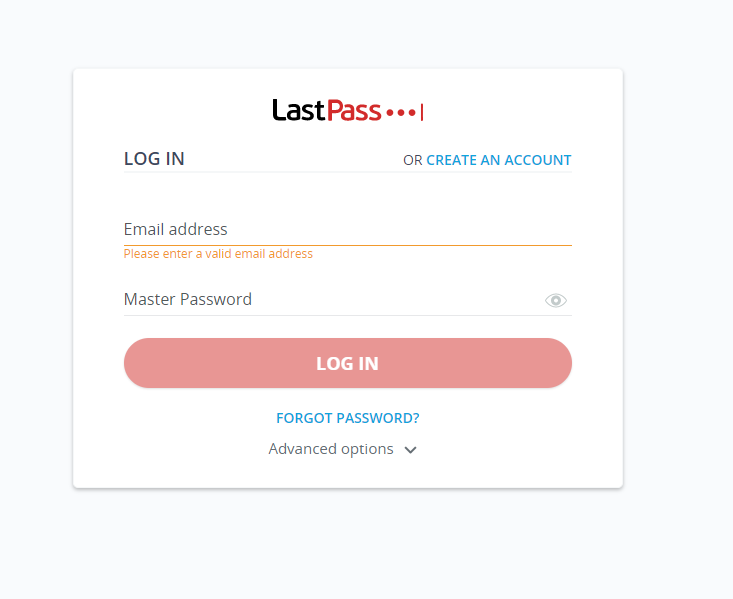  라스트패스 lastpass 로그인 실패 오류 해결