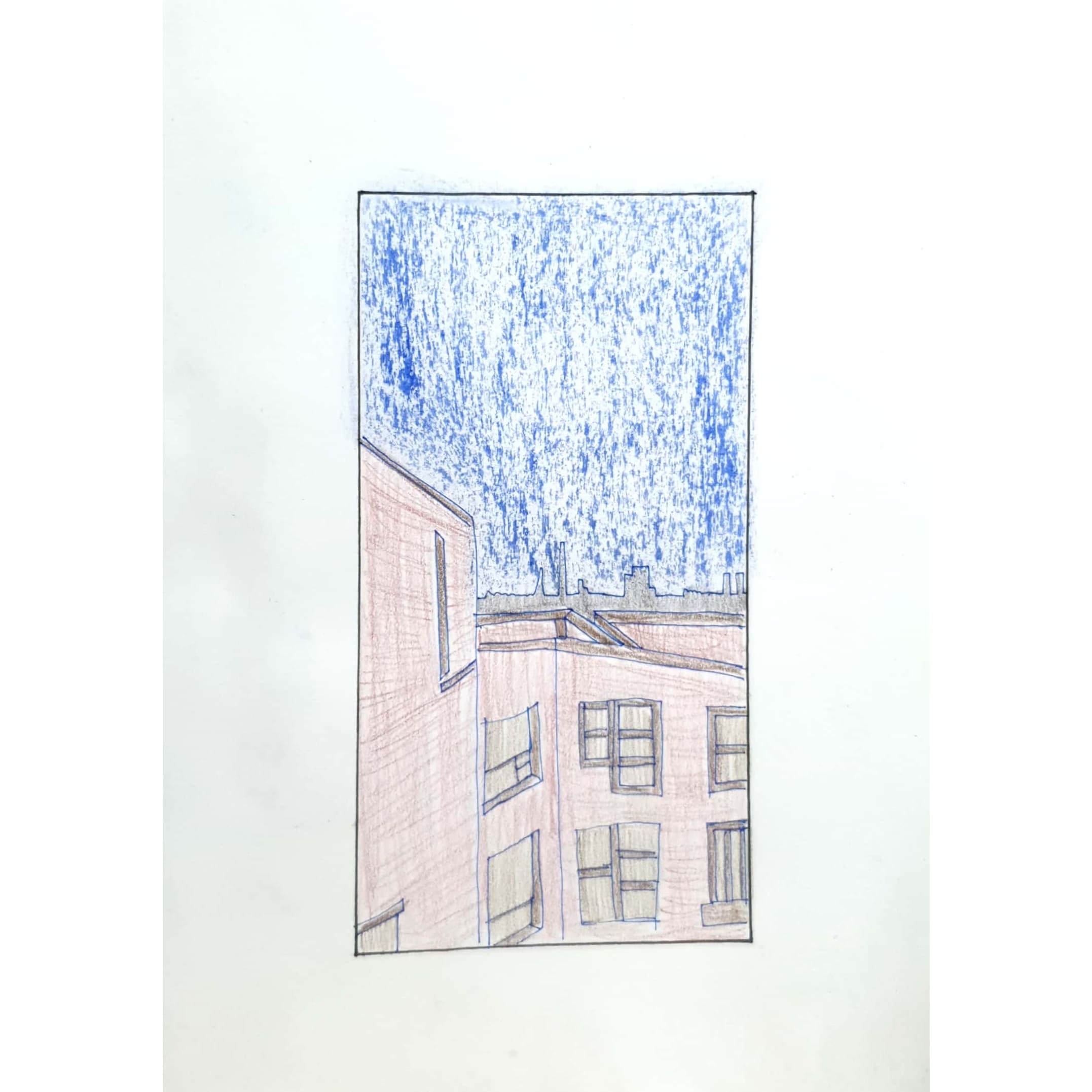  City 도시 / 일러스트 그림 드로잉 / 풍경화 그리기
