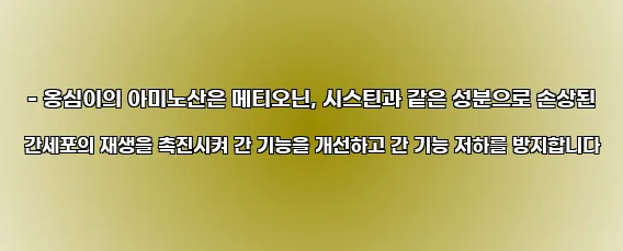  - 옹심이의 아미노산은 메티오닌, 시스틴과 같은 성분으로 손상된 간세포의 재생을 촉진시켜 간 기능을 개선하고 간 기능 저하를 방지합니다