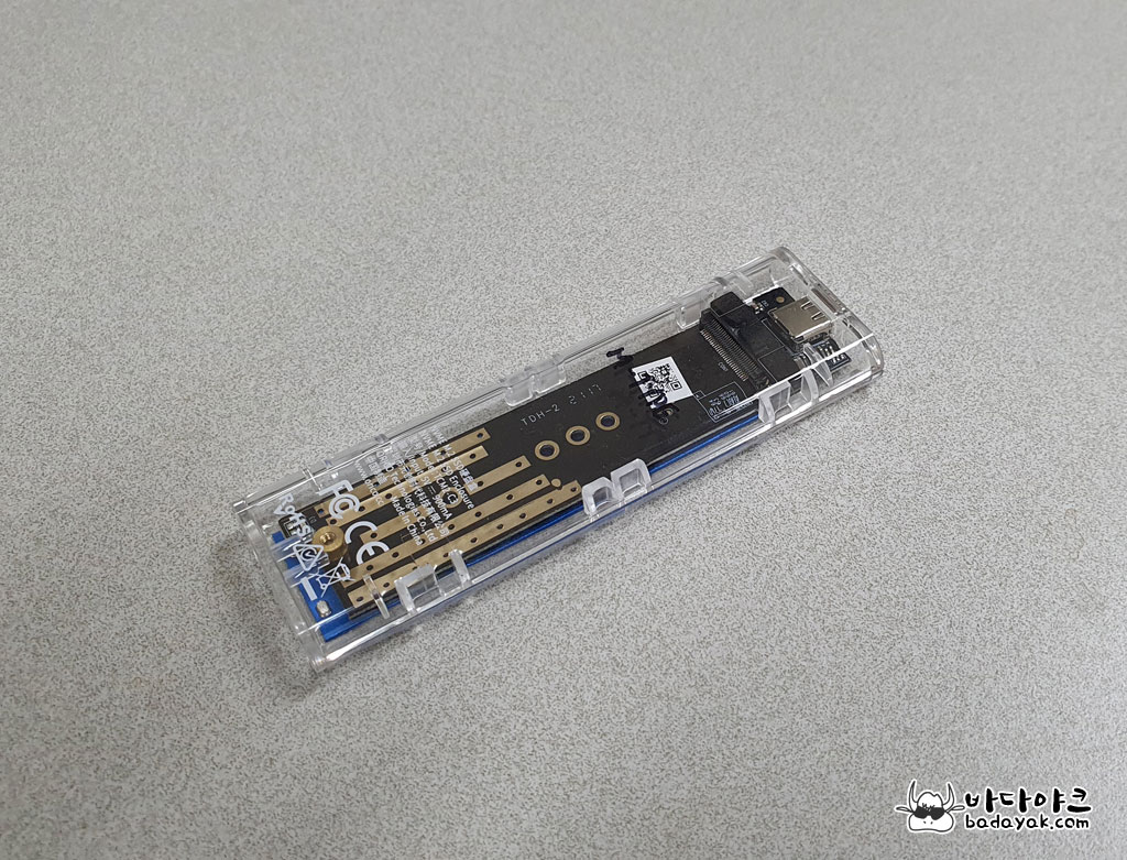 오리코 M2 NVMe 투명 SSD 케이스