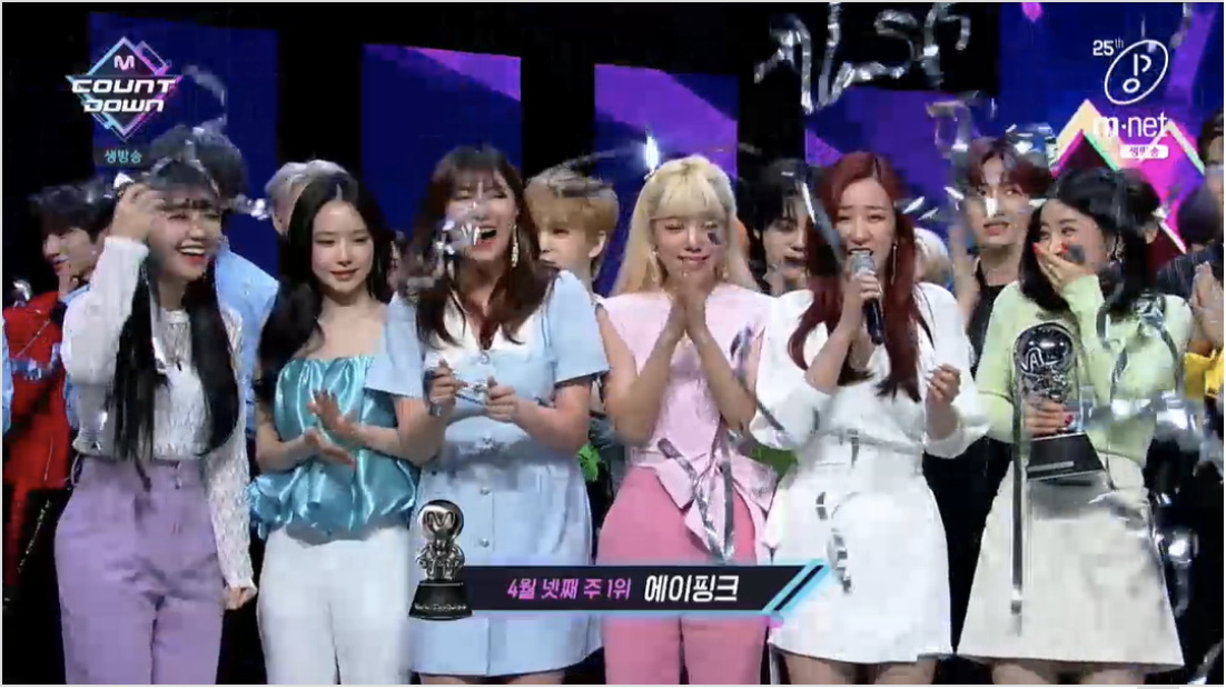 에이핑크 '덤더럼' 1위