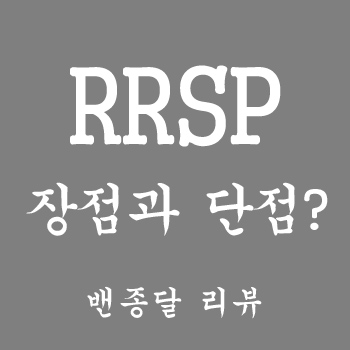  RRSP의 장점과 단점은?
