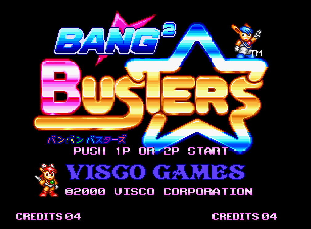  비스코 (VISCO) - 뱅 뱅 버스터즈 세계판 Bang Bang Busters World (네오지오 CD - NG-CD - iso 다운로드)