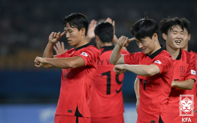 아시안게임 남자 축구 대표팀 사진