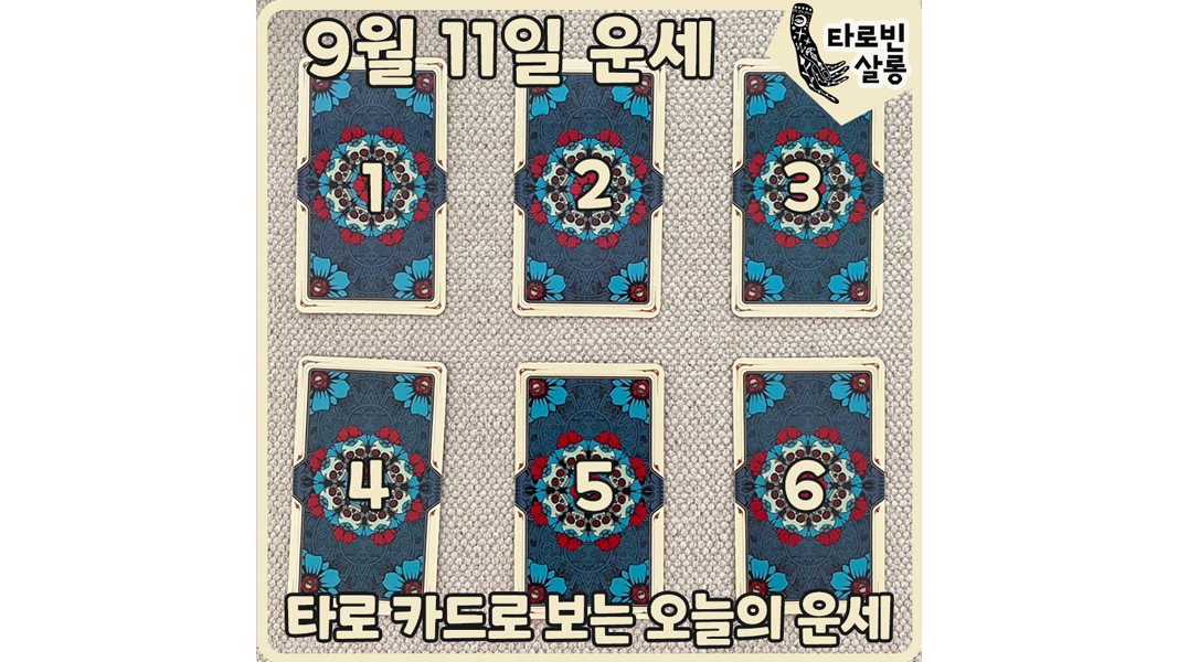  [9월 11일 운세] 타로 카드로 보는 365일 오늘의 운세