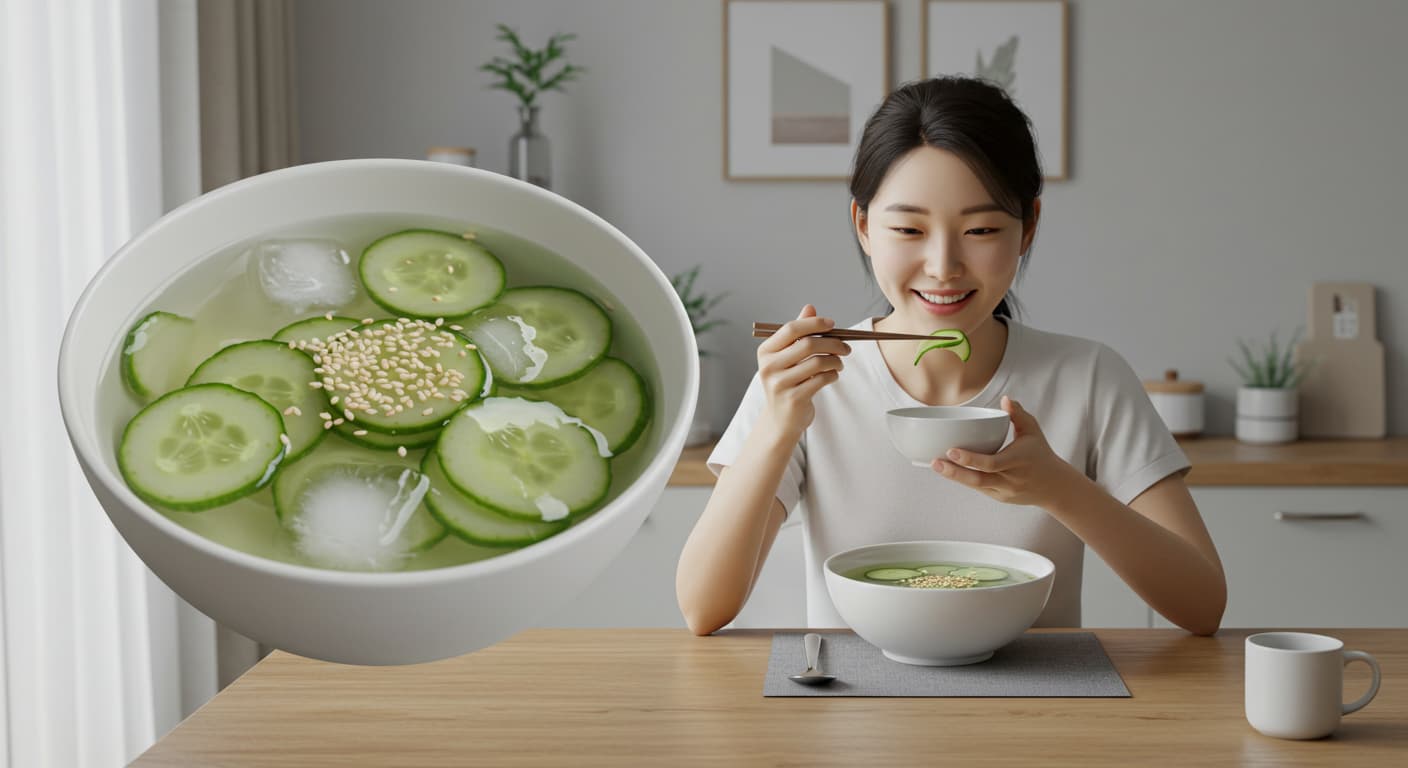 ‘오이 냉국’ 혼밥 레시피의 정석