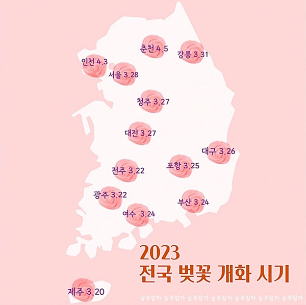 2023년-전국-벚꽃-개화-시기-안내-그림