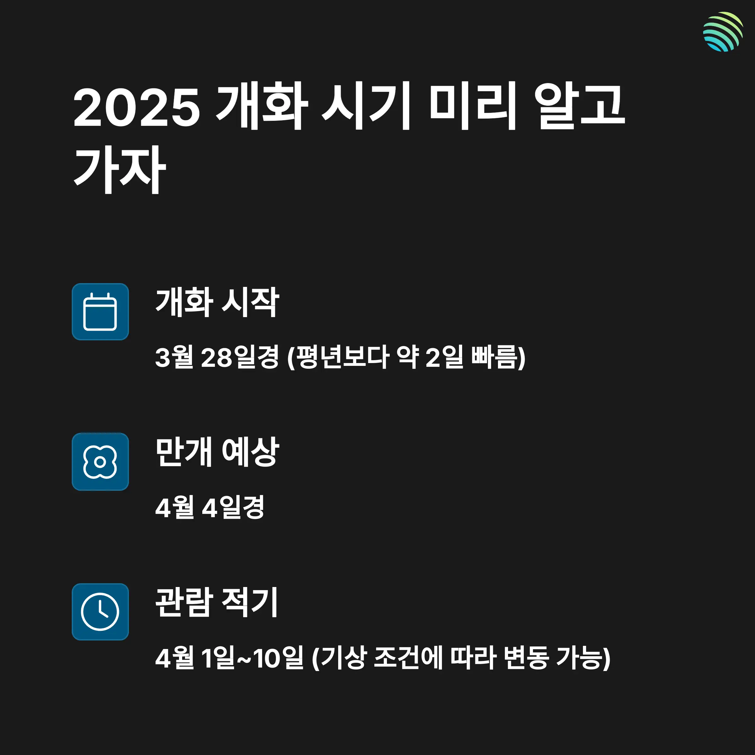 오사카 벚꽃 시즌 개요 및 2025년 개화 예상 시기