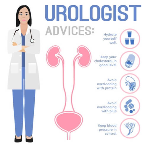 비뇨기과 의사의 조언

수분을 잘 공급합니다
콜레스트롤을 양호한 수준으로 유지합니다
단백질 과다 섭취를 피합니다
알약이 과적되는 것을 피하세요
혈압을 억제하다