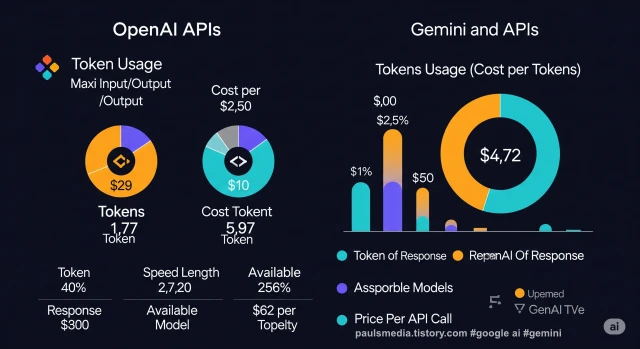 OpenAI vs Gemini API 실제 토큰 사용량 측정과 비용 비교