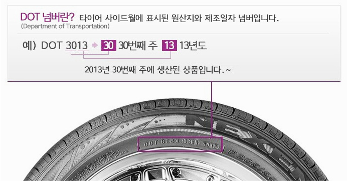 타이어 연식확인