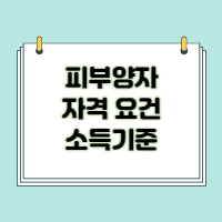  피부양자 자격요건 소득기준