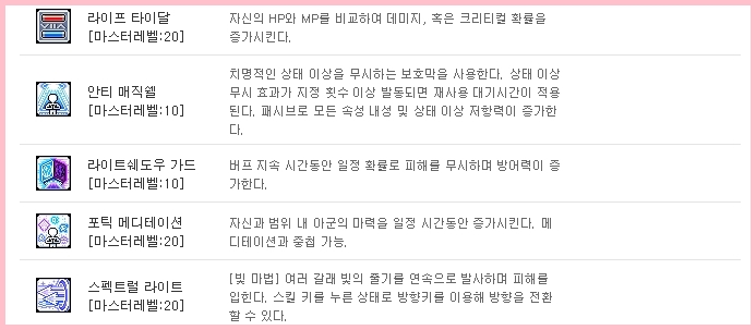 메이플스토리 루미너스 스킬트리 하이퍼 공략해보자 메이플스토리 루미너스 스킬트리 하이퍼 공략해보자