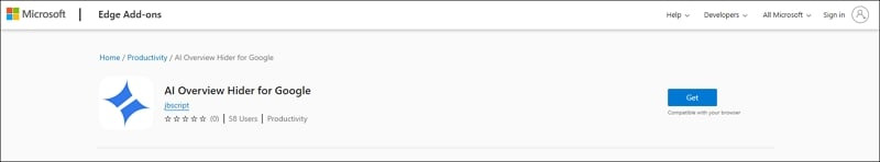 Google 검색에서 AI 개요를 비활성화