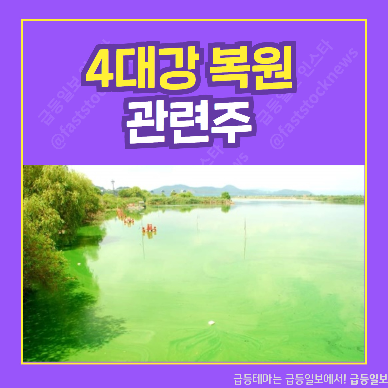  4대강 복원 관련주  :: 급등일보 카드뉴스