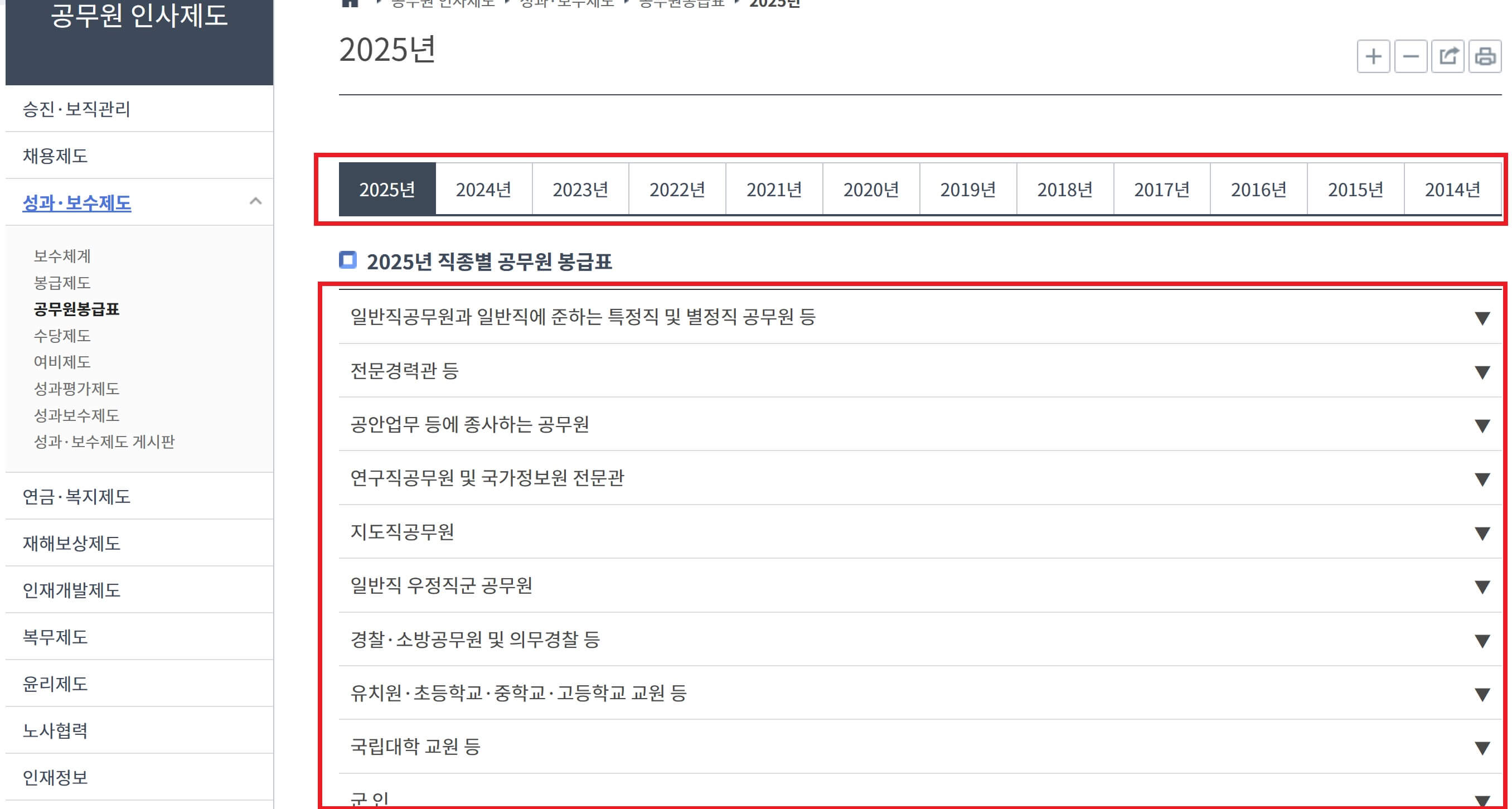 공무원-월급