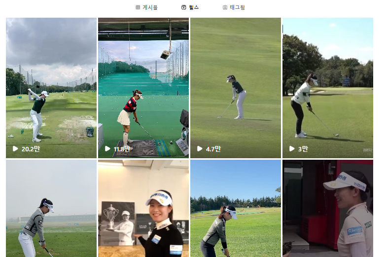  좋아하는 프로골퍼 인스타에서 릴스 동영상 다운 받는 방법