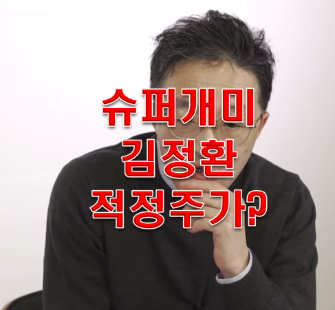  슈퍼개미 김정환 적정주가 산정방식!!!