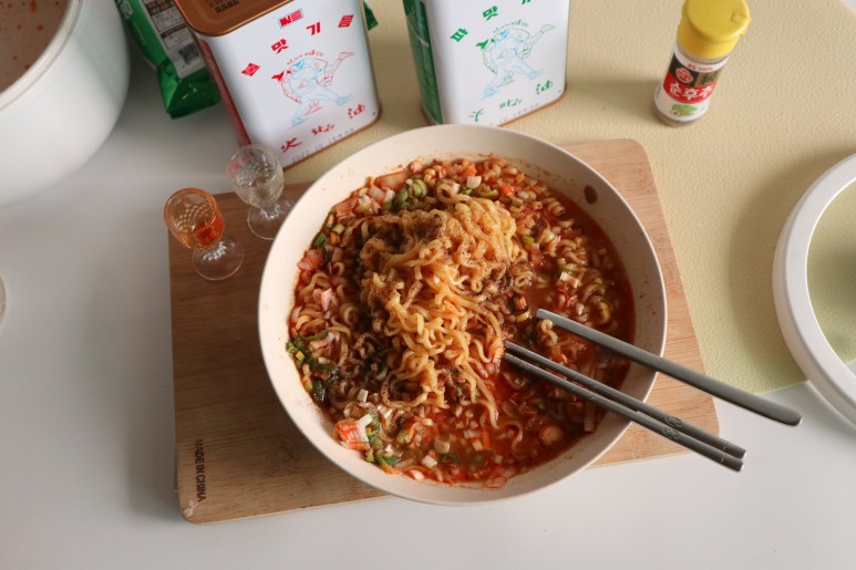 더해서 라면 끓여봤어요! 요리치트키 화유 파유 10
