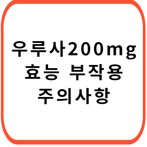 우루사정-200mg-성분-효능-부작용-썸네일