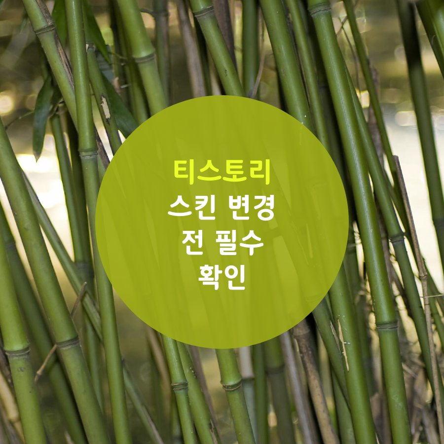  티스토리 블로그 스킨 변경 전에 뭘 해야한다?