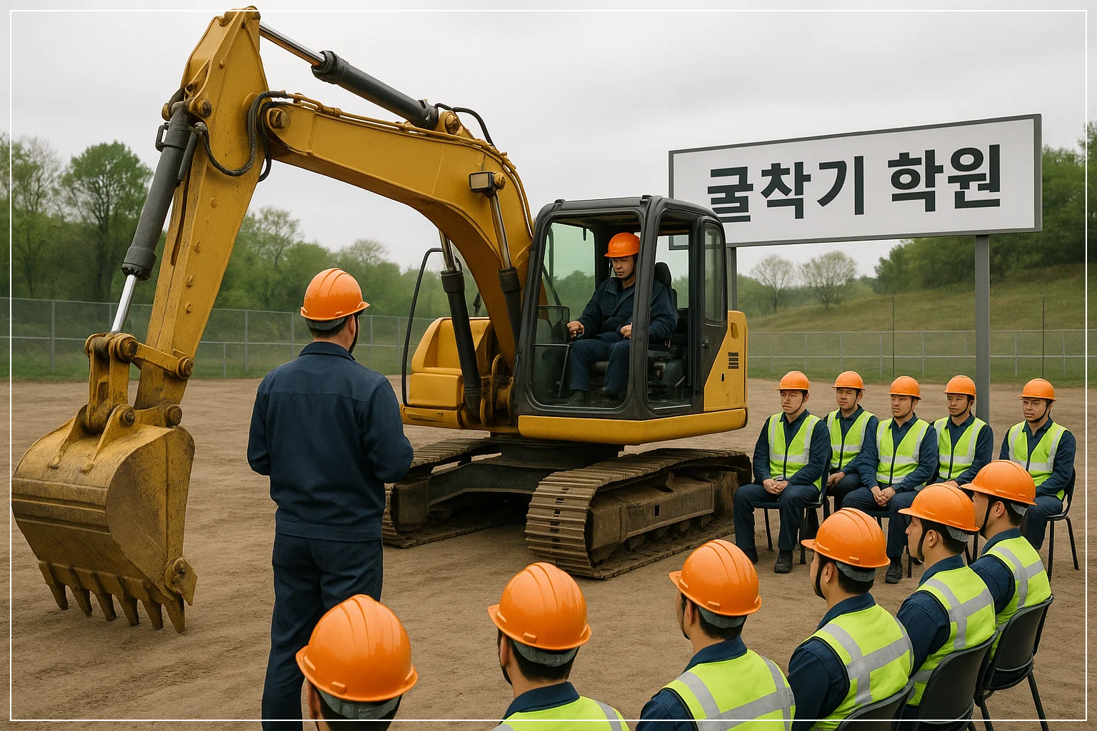 굴착기 실기시험 합격 노하우
