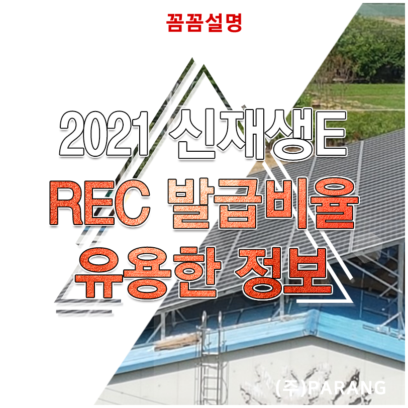 2021년 신재생에너지 REC 발급 비율