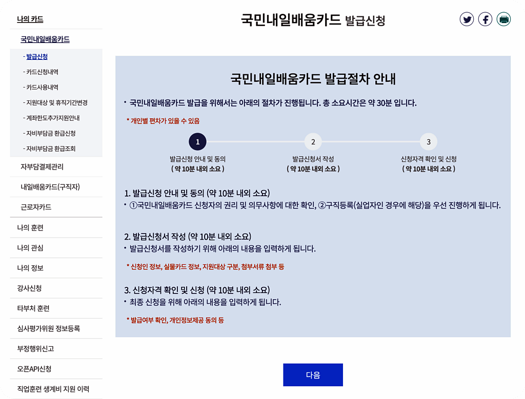 국민내일배움신청카드-발급절차-안내