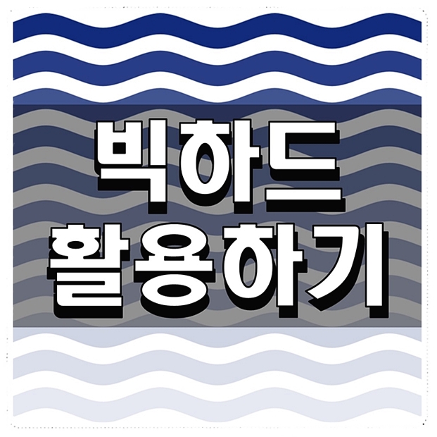  빅하드 활용팁 꿀팁 월정액이용하기
