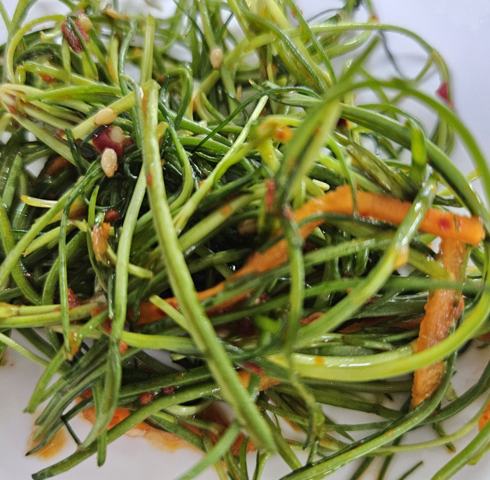 세발나물 무침 밑반찬