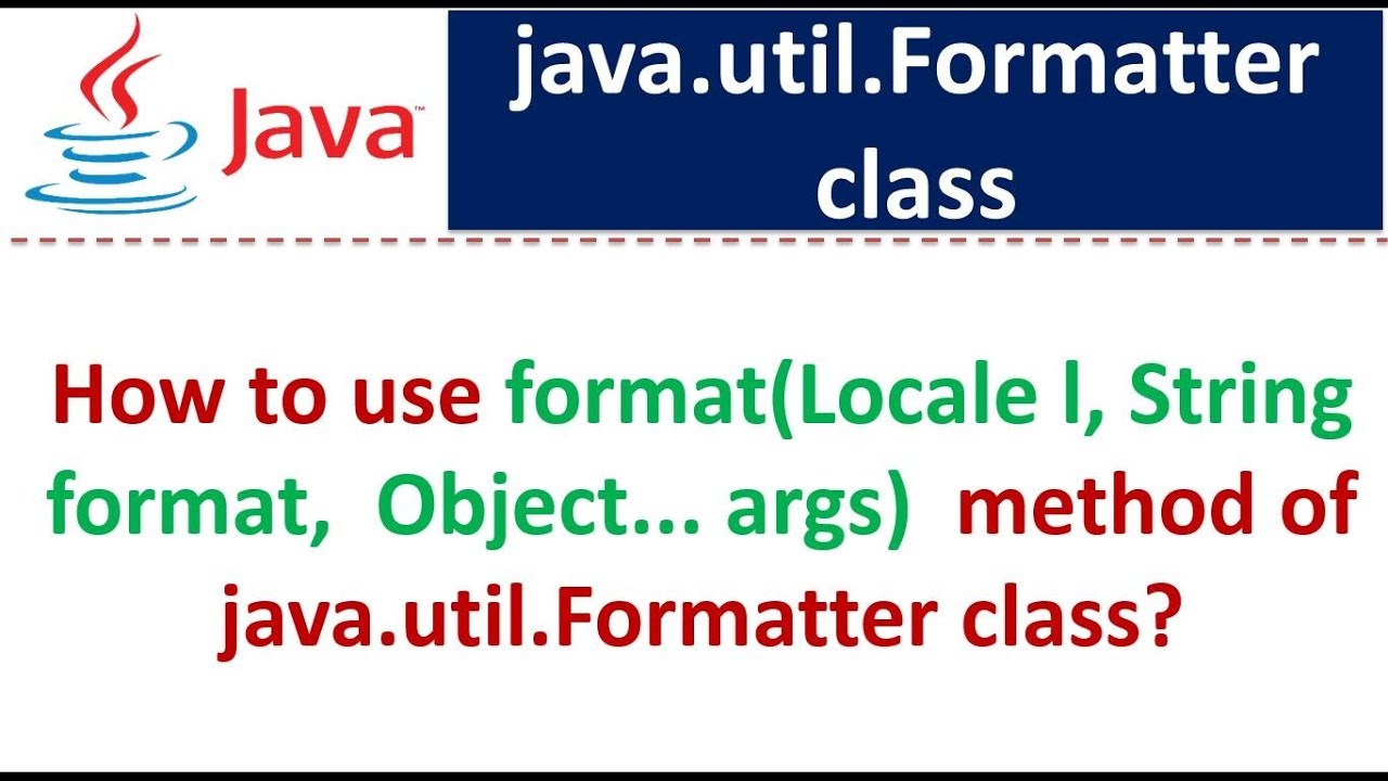 [Java] String.format