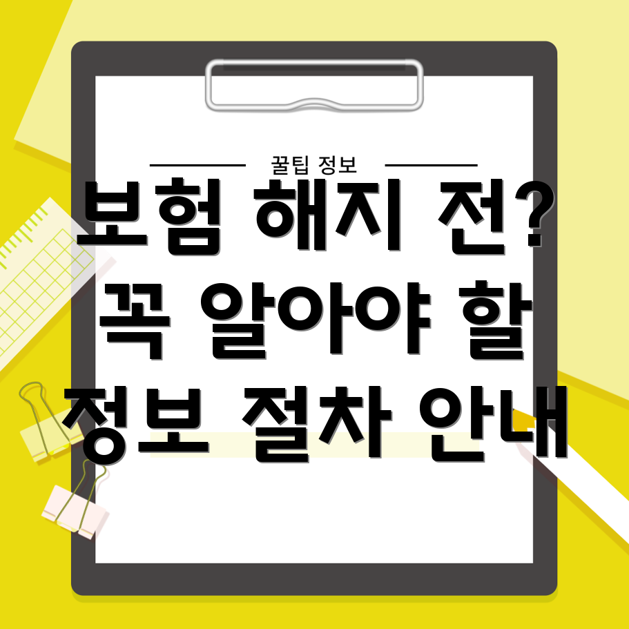 보험계약해지