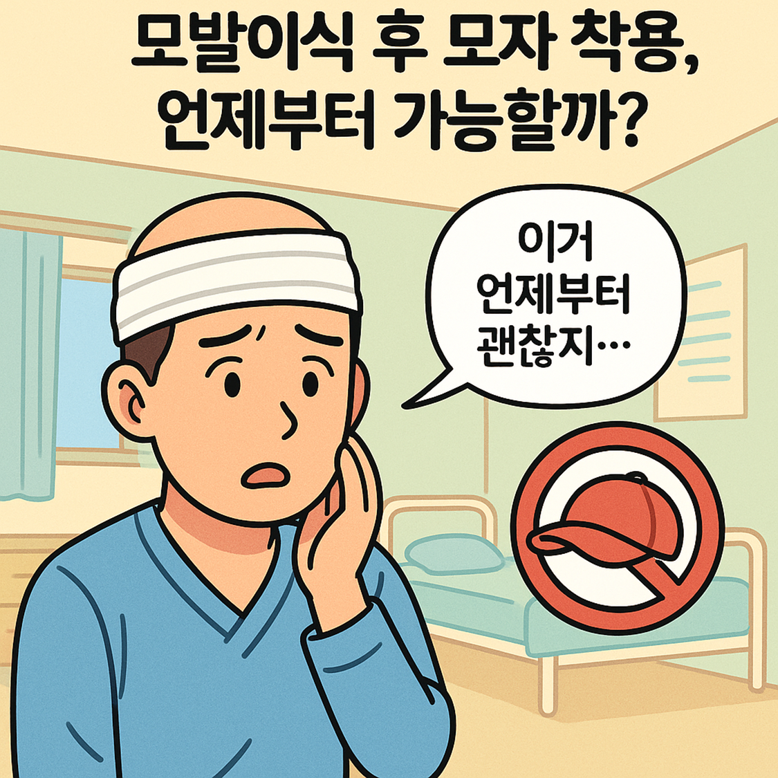 모발이식 후 모자 착용, 언제부터 가능할까?
