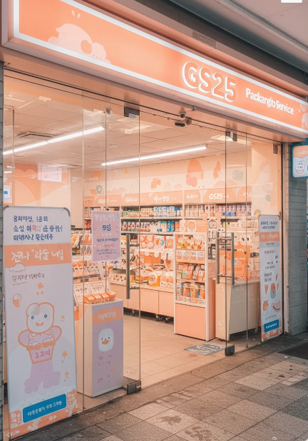 GS편의점 일러스트