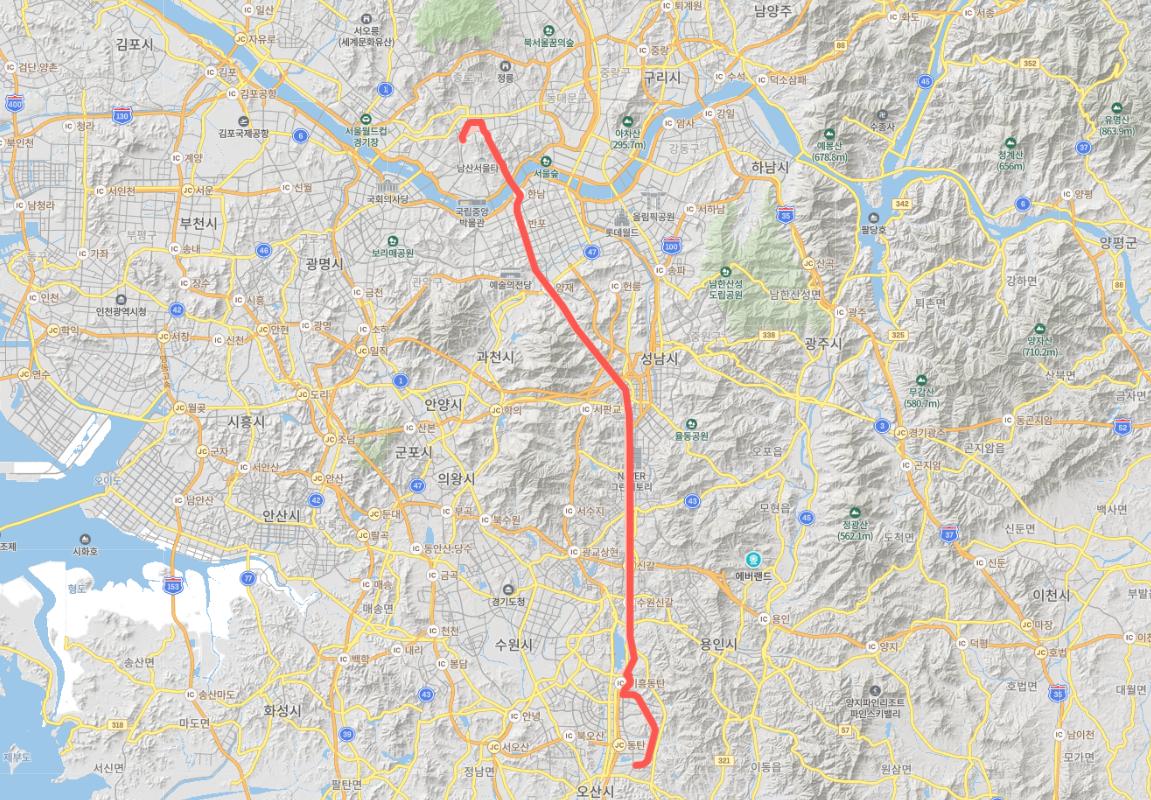  [급행] M4137 버스 노선 시간표 : 화성 동탄 - 서울역, 백병원, 시청, 명동