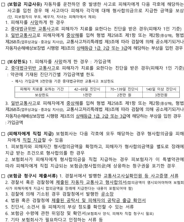 교통사고처리지원금 특약(보상 분쟁 예방을 위한 유의사항과 사례 분석) - 교통사고처리지원금 특약(보상 분쟁 예방을 위한 유의사항과 사례 분석) - 교통사고처리지원금 특약의 보장 내용 - 교통사고처리지원금 특별약관 주요 내용(예시) 교통사고처리지원금 특약(보상 분쟁 예방을 위한 유의사항과 사례 분석) - 교통사고처리지원금 특약(보상 분쟁 예방을 위한 유의사항과 사례 분석) - 교통사고처리지원금 특약의 보장 내용 - 교통사고처리지원금 특별약관 주요 내용(예시)