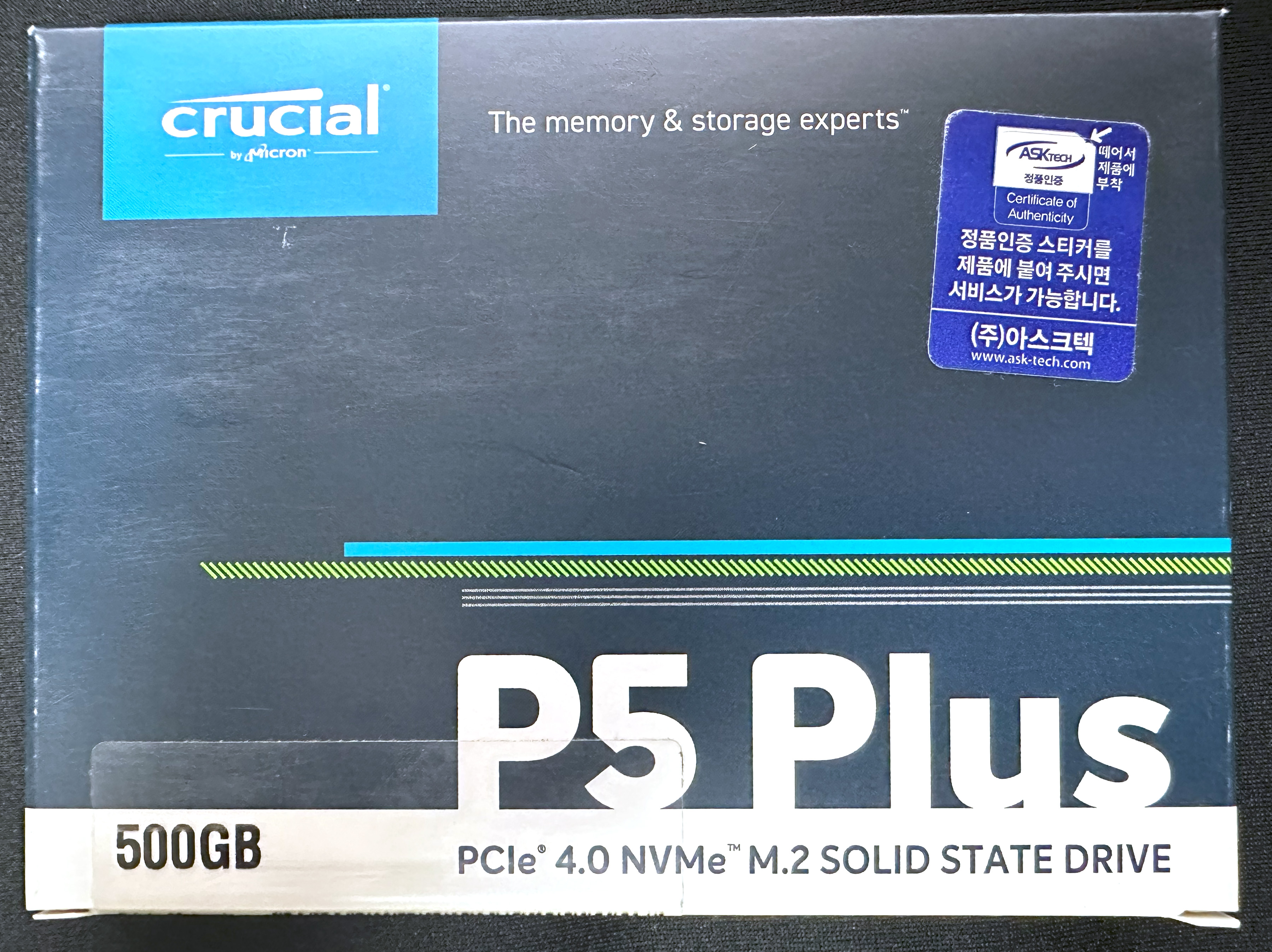 Micron Crucial P5 Plus 500GB (CT500P5SSD8) Package Front