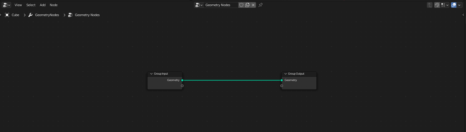 Geometry Nodes New 생성