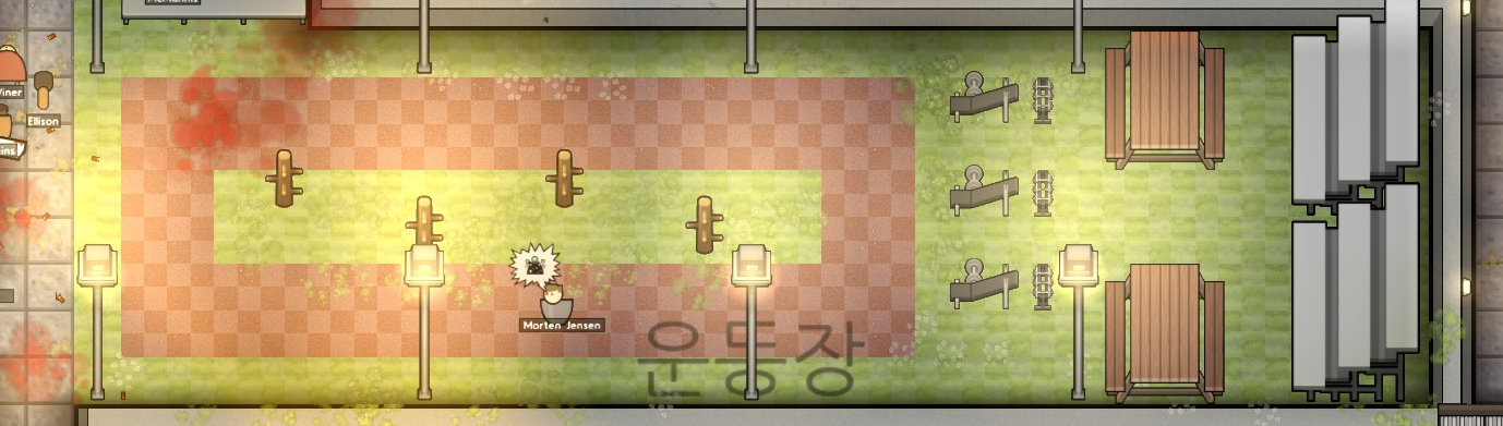 Prison Architect(프리즌 아키텍트)&#44; 운동장