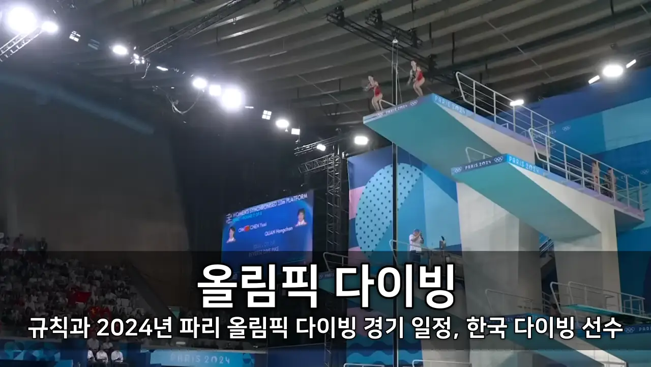 올림픽 다이빙 - 규칙과 2024년 파리 올림픽 다이빙 경기 일정, 한국 다이빙 선수
