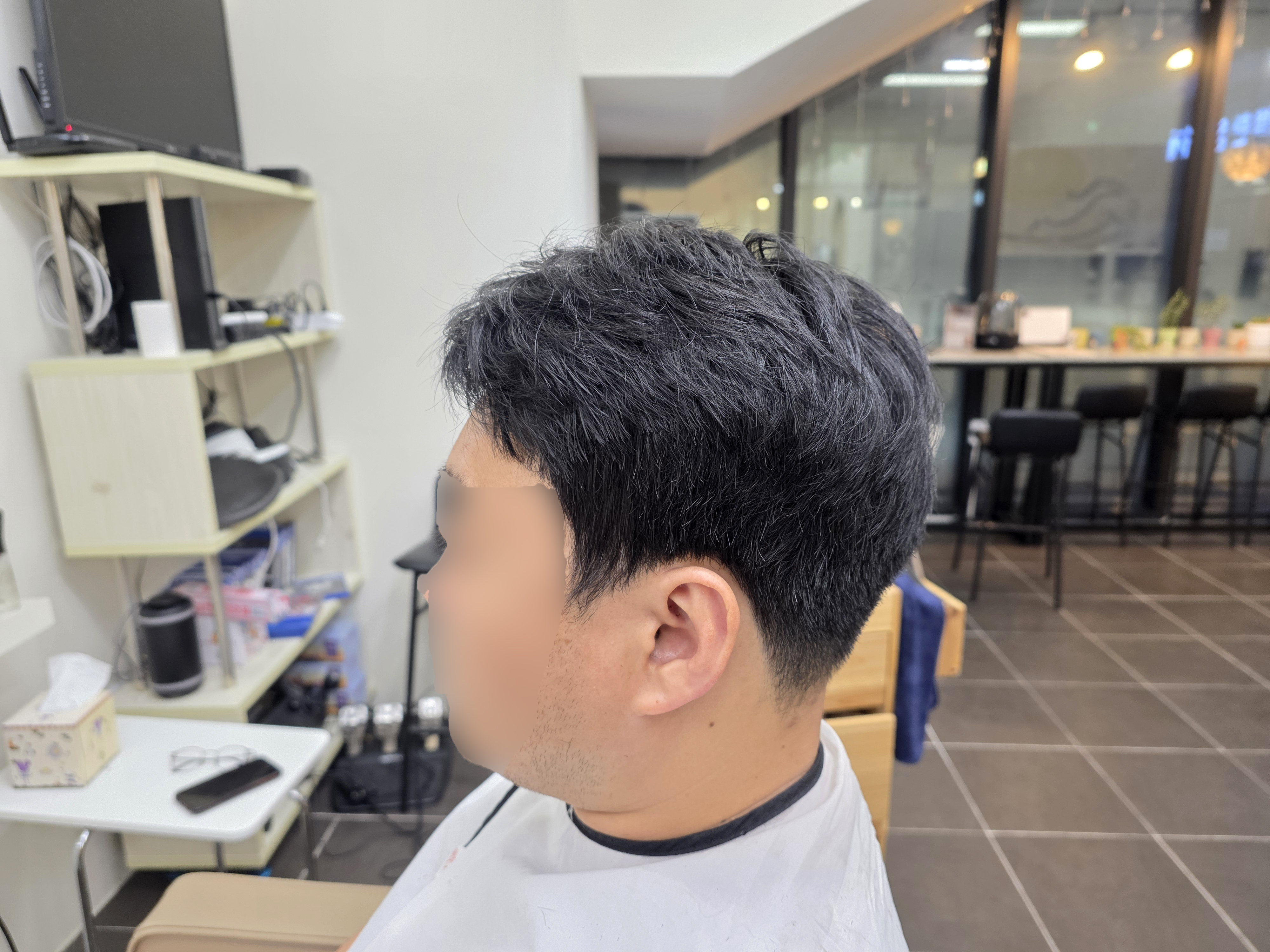 안양 명학역 살롱나예 남자 커트 다운펌