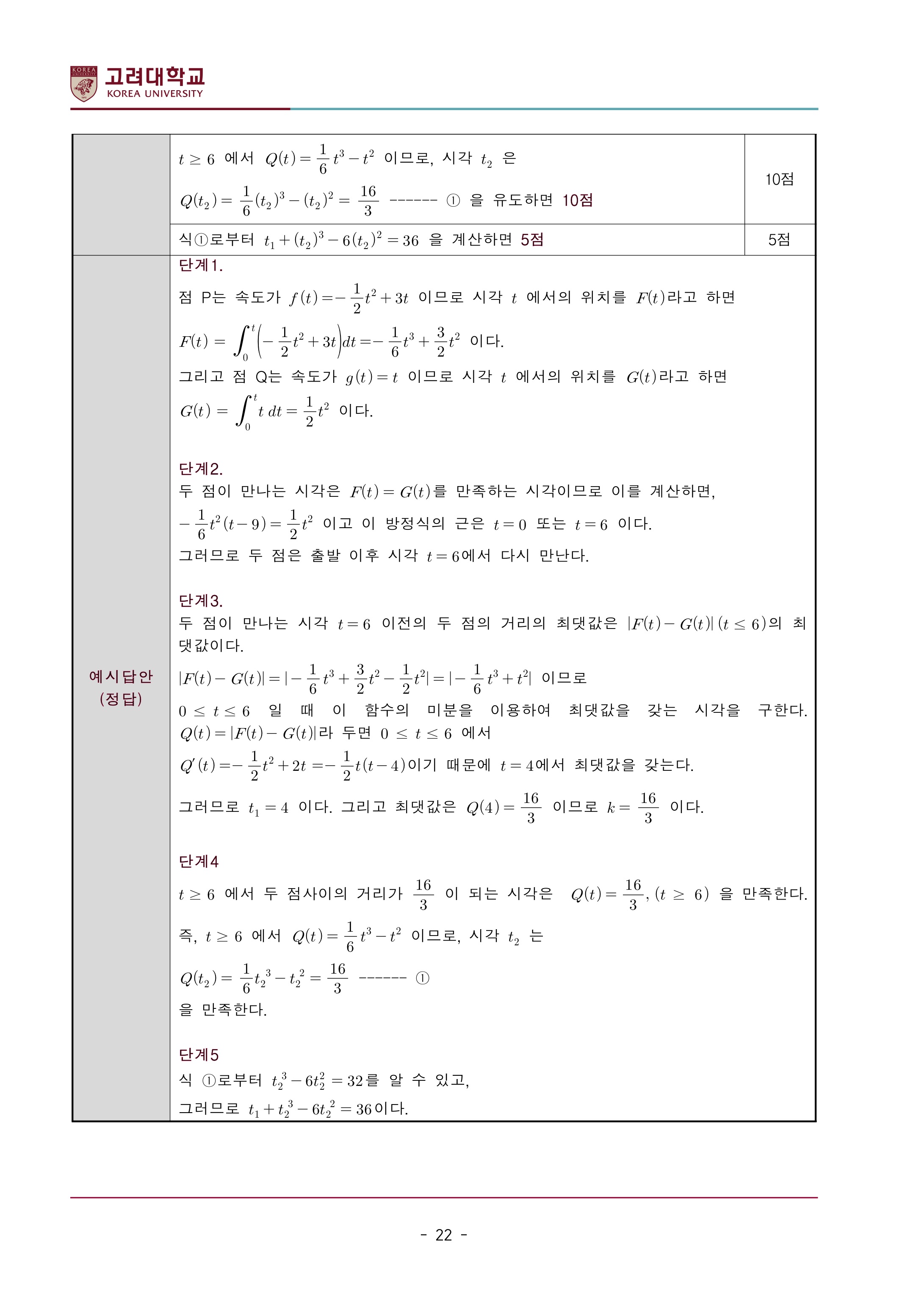 2022학년도-고려대학교-세종캠퍼스-논술고사-모의문제-해설-자연계열Ⅰ-10