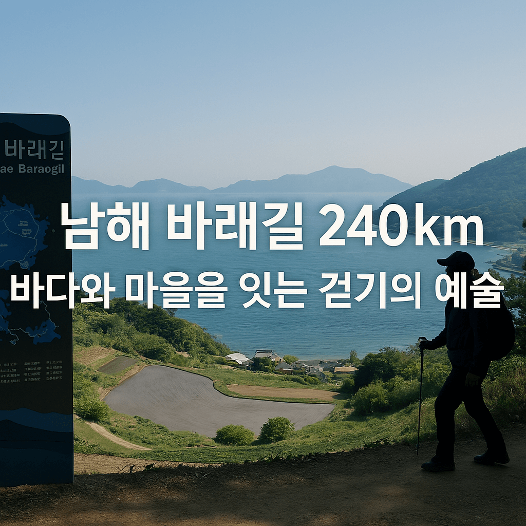 남해 여행 바래길 240km, 바다와 마을을 잇는 걷기의 예술