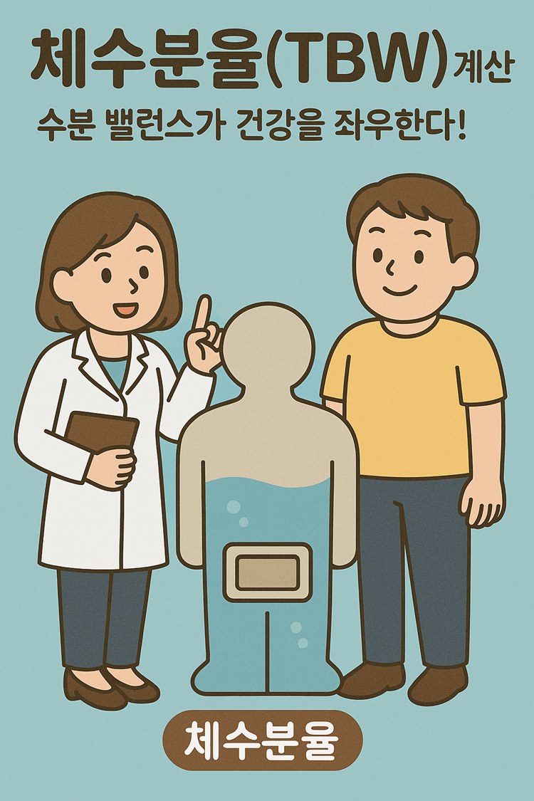 체수분율(TBW) 계산, 수분 밸런스가 건강을 좌우한다