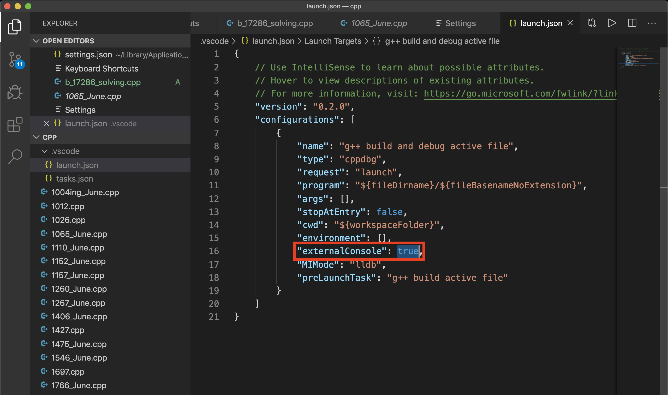 [VSCode] macOS에서 Visual Studio Code로 C/C++ 코딩하기(2) - 디버깅을 위한 tasks.json ...