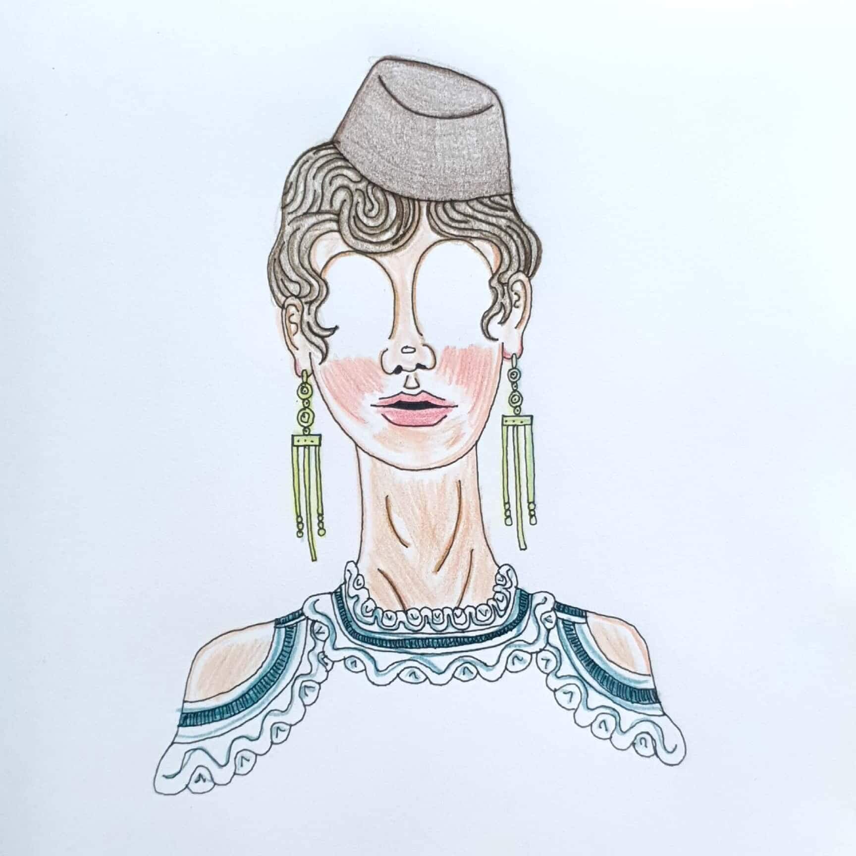  Lady 숙녀 / 일러스트 그림 드로잉 / 인물화 그리기