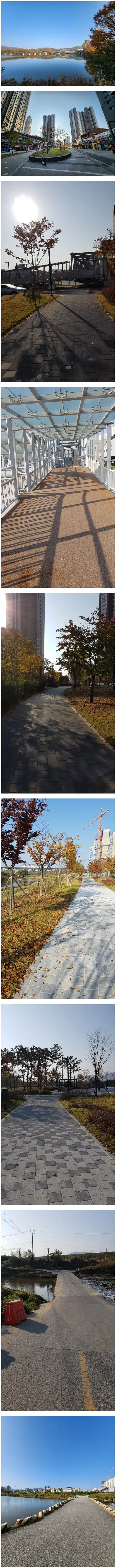 동암저수지탕정배방자전거도로