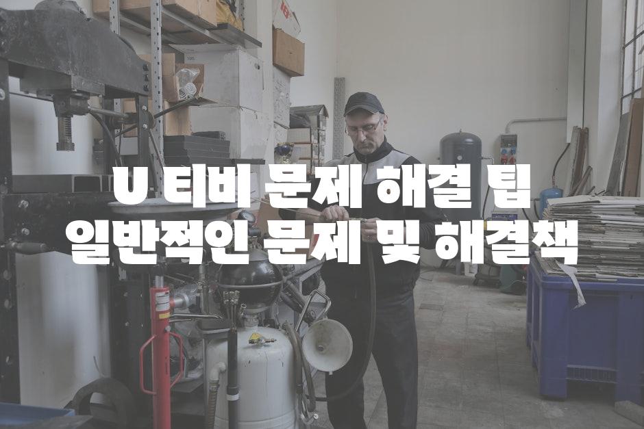 U 티비 문제 해결 팁 일반적인 문제 및 해결책